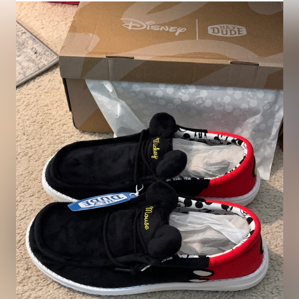 Hey Dude Wally Funk Mickey Mouse Shoes Mens Size 7-14 available